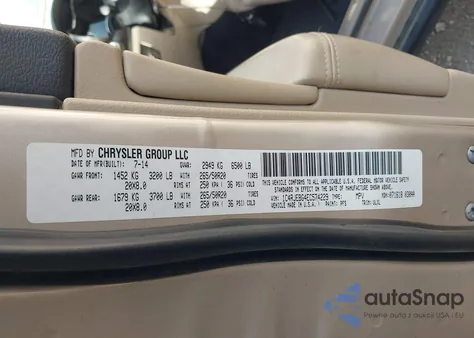 2014 Jeep Grand Cherokee Limited из США, поврежденный, VIN 1C4RJEBG4EC574229